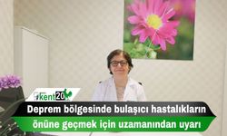 Deprem bölgesinde bulaşıcı hastalıkların önüne geçmek için uzamanından uyarı