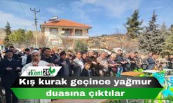 Kış kurak geçince yağmur duasına çıktılar