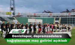 Denizlispor, depremzedelere bağışlanacak maç gelirini açıkladı