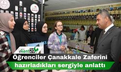 Öğrenciler Çanakkale Zaferini hazırladıkları sergiyle anlattı
