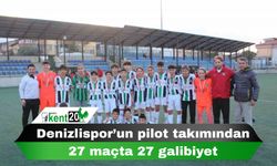 Denizlispor’un pilot takımından 27 maçta 27 galibiyet