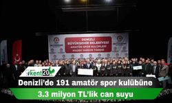 Denizli’de 191 amatör spor kulübüne 3.3 milyon TL’lik can suyu