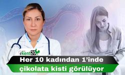 Her 10 kadından 1’inde çikolata kisti görülüyor