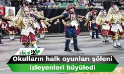 Okulların halk oyunları şöleni izleyenleri büyüledi