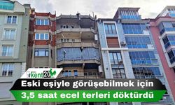 Eski eşiyle görüşebilmek için 3,5 saat ecel terleri döktürdü
