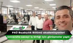 PAÜ Bıçakçılık Bölümü akademisyenleri üniversite-sanayi iş birliği için görüşmeler yaptı