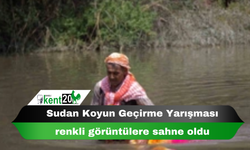 Sudan Koyun Geçirme Yarışması renkli görüntülere sahne oldu