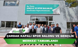 Çardak Kapalı Spor Salonu ve Gençlik Merkezi tamamlandı