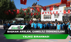 Başkan Arslan, Çamelili öğrencileri yalnız bırakmadı