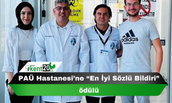 PAÜ Hastanesi’ne “En İyi Sözlü Bildiri” ödülü