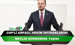 CHP’Lİ ARPACI, HEKİM İNTİHARLARINI MECLİS GÜNDEMİNE TAŞIDI