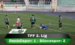 TFF 2. Lig: Denizlispor: 1 - Düzcespor: 2