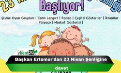 Başkan Ertemur’dan 23 Nisan Şenliğine davet