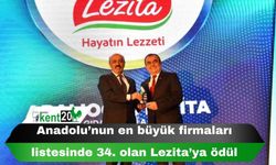 Anadolu’nun en büyük firmaları listesinde 34. olan Lezita’ya ödül