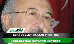 Eski Devlet Bakanı Prof. Dr. Kocabatmaz hayatını kaybetti