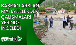 Başkan Arslan mahallelerdeki çalışmaları yerinde inceledi