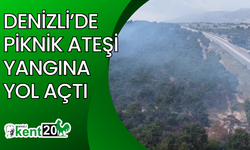Denizli’de piknik ateşi yangına yol açtı