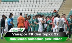 Vanspor FK'den tepki: 22. dakikada sahadan çekildiler