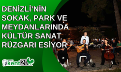 Denizli’nin sokak, park ve meydanlarında kültür sanat rüzgarı esiyor