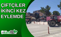 Çiftçiler ikinci kez eylemde