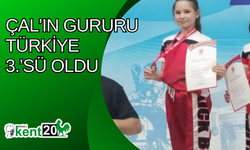 Çal’ın gururu Türkiye 3.’sü oldu