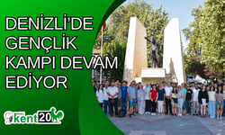 Denizli’de gençlik kampı devam ediyor