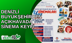 Denizli Büyükşehirden açıkhavada sinema keyfi