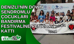 Denizli’nin Down sendromlu çocukları Bandırma festivaline renk kattı