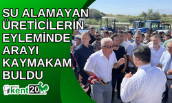 Su alamayan üreticilerin eyleminde arayı kaymakam buldu