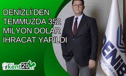 Denizli’den Temmuzda 352 milyon dolar ihracat yapıldı