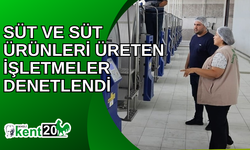 Süt ve süt ürünleri üreten işletmeler denetlendi