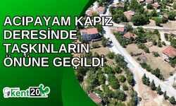 Acıpayam Kapız Deresinde taşkınların önüne geçildi