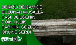 Denizli’de camide bulunan musalla taşı, bölgenin 5 bin yıllık tarihini gözler önüne serdi