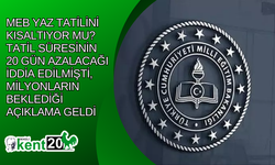 MEB yaz tatilini kısaltıyor mu? Tatil süresinin 20 gün azalacağı iddia edilmişti, milyonların beklediği açıklama geldi