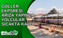 Göller Ekpsresi arıza yapınca yolcular sıcakta kaldı