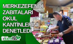 Merkezefendi Zabıtaları Okul kantinlerini denetledi