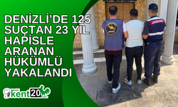 Denizli’de 125 suçtan 23 yıl hapisle aranan hükümlü yakalandı