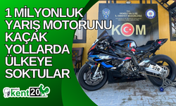 1 milyonluk yarış motorunu kaçak yollarda ülkeye soktular