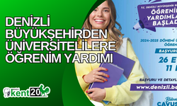 Denizli Büyükşehirden üniversitelilere öğrenim yardımı