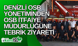 OSB Yönetiminden OSB İtfaiye Müdürlüğüne tebrik ziyareti