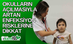 Okulların açılmasıyla artan enfeksiyon risklerine dikkat