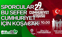 Sporcular bu sefer Cumhuriyet için koşacak