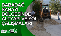 Babadağ Sanayi Bölgesinde Altyapı ve Yol Çalışmaları