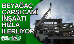 Beyağaç Çarşı Cami İnşaatı Hızla İlerliyor