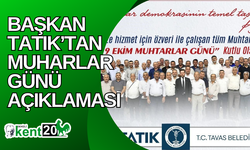 Başkan Tatık’tan Muharlar Günü açıklaması