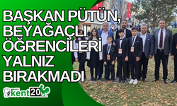 Başkan Pütün, Beyağaçlı öğrencileri yalnız bırakmadı