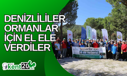 Denizlililer ormanlar için el ele verdiler