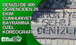 Denizli’de 400 öğrenciden 29 Ekim Cumhuriyet Bayramına özel koreografi