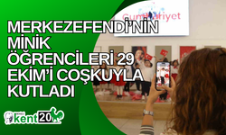 Merkezefendi’nin minik öğrencileri 29 Ekim’i coşkuyla kutladı