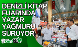 Denizli Kitap Fuarında yazar yağmuru sürüyor